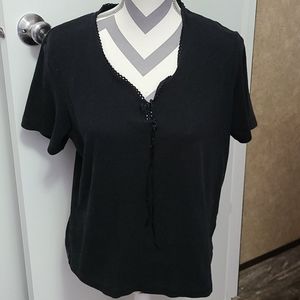 JACLYN SMITH tee shirt with neck detail
